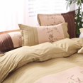 thumbnail image 4 of 3 Pieces Stripe Quilt Cover Bedding Duvet Cover Set Queen Size, 4 of 7
