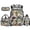 Camo Soccer Duck, variant on Yuyamidu Camo Bow Print 4Pcs 17 Inch School Backpack Set, Large Capacity Bookbag with Lunch Bag Pencil Case Bottle Sleeve, Lightweight Travel Daypack for Teens Girls Students