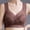 Brown, variant on Amidoa Womens Bras No Wire Beige Lace Full Coverage Large Bust Bandeau Bralettes for Women L