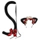 thumbnail image 3 of Conjunto de Diadema y Cola Fernando Disfraz de Juego de Cosplay Negro Rosa Rojo, 3 of 7