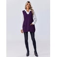 thumbnail image 6 of Zeagoo Women's Sweater Vest Oversized Sleeveless V Neck Pullovers with Pocket Knitted Fall Trendy, 6 of 6