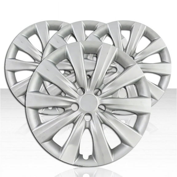 Set of 4 Wheel Covers for 2011-2013 Toyota Corolla 10 Spoke 16 inch - Silver