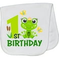 thumbnail image 2 of Inktastic 1st Birthday Princess Frog Baby Burp Cloth, 2 of 3