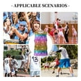 thumbnail image 6 of Sikiie Glitter Rainbow Basketball Jersey Reversible Men's Mesh Athletic Sports Shirts Training Practice S-4XLSmall, 6 of 6