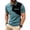 Mens Shirts Blue, variant on Business Casual Mens Button Pullover Turn-Down Collar Short Sleeve Color Block Fashion Shirt Top Workoutwear Fathers Day Gift