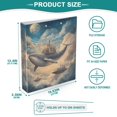 thumbnail image 3 of FORMRS 3 Ring Binder 1.5 inch with Pockets Set of 2 Clip Board 200 Sheets Capacity, Floating Whale, 3 of 8