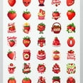 thumbnail image 4 of 35pcs-50pcs Sweet Strawberry PVC Sticker Decals Kids Stickers Stationery Stickers for Fridge Luggage Suitcase, 4 of 9