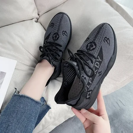 

Women‘s Knit Lightweight Mesh Lace Up Sneakers Breathable Mesh Running Shoes Women‘s Footwear