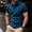 Blue, variant on Boyscolos Men’s Contrast Trim Shirt Short Sleeve Breathable Top Stretch Lightweight Casual Golf Work Summer Shirts 3 Buttons Saffron M