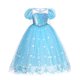 thumbnail image 1 of Disney Elsa Princess Dress for Girls White Sequined Mesh Ball Gown Carnival Clothing Kids Cosplay Snow Queen Frozen 2 Costume5-6T (120) Gao Jinjia LED, 1 of 2