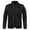 Black, variant on Mens Hoodless Sweatshirt Full Zip Mock Neck Sweatshirt Solid Slim Thin Velvet Sweatshirt Fall Winter Workout Sweater Coat with Pockets Orange