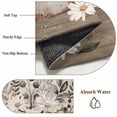 thumbnail image 6 of Runner Rug 2'x6', Vintage Flowers Washable Non-Slip Hallway Runner Rugs, Farmhouse Floral Leaves Retro Wood Board Bedside Rugs Floor Mats Carpet Runners for Kitchen Bathroom Laundry Room, 6 of 8