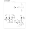 thumbnail image 5 of Kingston Brass KB325YL Royale Three-Handle Bidet Faucet with Brass Pop-Up, Oil Rubbed Bronze, 5 of 6