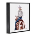 thumbnail image 3 of Stupell Industries Southwestern Glam Cowgirl Spotted Horse Black Framed Giclee Art, 24 x 24, by Amanda Greenwood, 3 of 8