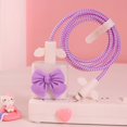 thumbnail image 1 of Hello Kitty Sanrio 20W Protector for Iphone Charger Data Cable Protective Sleeve Cartoon Cute PVC Protective Cover Accessories, 1 of 4