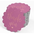 thumbnail image 4 of Inkdotpot Thank You Bridal Shower Bottle Tag Real Rose Gold Foil Favor Hang Tags 50 Pack, 4 of 7