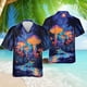thumbnail image 2 of Camisa hawaiana con estampado 3D de hongos mágicos para hombre, camisas de playa con patrón colorido, blusas casuales de verano de manga corta, blusas cómodas, 2 of 5