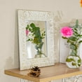 thumbnail image 7 of Sungmor Vintage Decorative Wall Mirror, Cast Iron Victorian Style Wall Mounted Makeup Mirror, Heavy Duty Ornate Accent Home Decor Dresser Mirror, Bedroom Living Room Wall Decor Hanging Mirror, 7 of 7