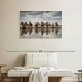 thumbnail image 2 of Elephant Stock White Camargue Horse Running In The Ocean V Wall Art - Horizontal Multi Panel Canvas - Living Room Wall Decor - Animal Multi Panel - Beige And Gray Decor By Scott Stulberg - 38" x 24", 2 of 8