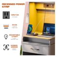 Killeryuki 3 in 1 Vanity Desk with Human Sensor LED Light,Tall Makeup