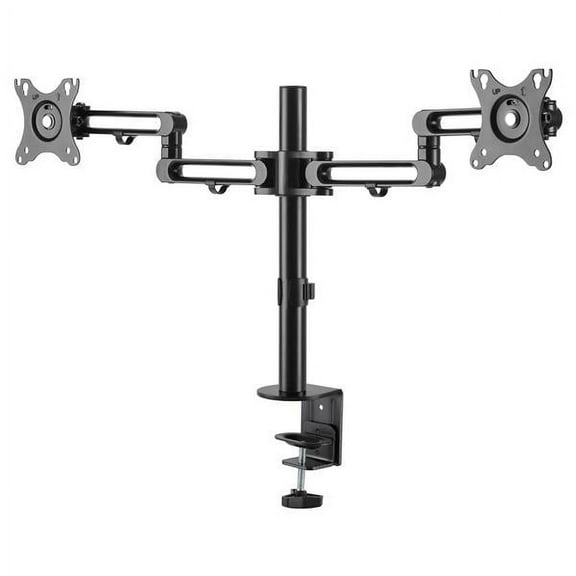 Startech.com Desk Mount Dual Monitor Arm, Desk Clamp Vesa Compatible Monitor Mount For Up To 32 Inch Displays, Ergonomic Articulating Monitor Arm, Height Adjustable/tilt/swivel/rotating - Double