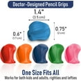 thumbnail image 5 of The Pencil Grip Crossover Ergonomic Grippers, 6 Count, Assorted Classic Colors, for Right- or Left-Handed Users, Improves Handwriting, 5 of 9