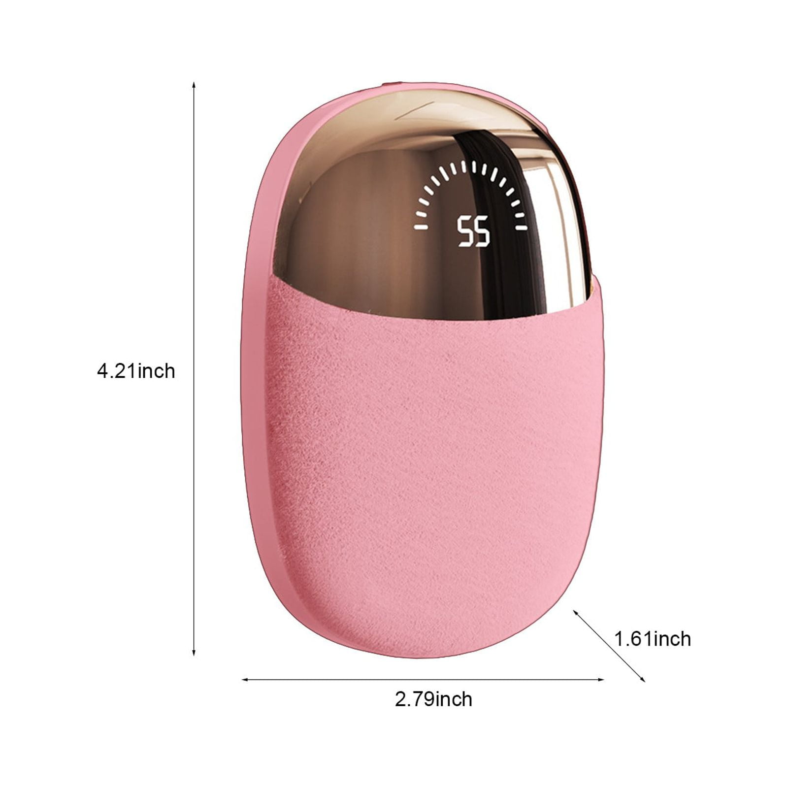 SPOORYYO Intelligent Plush Hand Warmer with Digital Display and Three Temperature Settings, Portable and Rechargeable