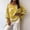 Yellow, variant on QUNYINEY Gradient Womens Oversized Tee Shirts 3/4 Sleeve Summer Tunic Tops Crew Neck Relaxed Fit Casual Pullover Tops for Women