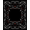 Black, Pattern 7, variant on Flatwoven High Traffic Area Rug, Vintage Medallion Motif Monochrome Harmony, Non Slip, Stain Resistant, Washable Area Rugs for Living Room, Bedroom(Black, 4X6)