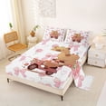 thumbnail image 2 of Erosebridal Brown Cartoon Capybaras Queen Sheet Sets,Funny Mouse Rodent Animal Bed Set For Kids 4-Piece, 2 of 6