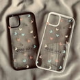 thumbnail image 2 of Cute Love Heart Shockproof Bumber Phone Case For iPhone 15 14 11 12 13 Pro Max X XS Max 7 8 Plus SE 2020 Soft Transparent Cover, 2 of 4