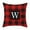 W, variant on DefiDgd Christmas Red Plaid Pattern Pillow Covers Home Decoration,33Letters Xmas Throw Pillow Cases Red Cushion Cover for Home Bedroom Couch Sofa Christmas Decorations(H)