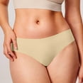 thumbnail image 2 of Kvture Seamless Underwear for Women Bikini Cheeky Mid Waisted V-shaped Briefs Soft No Show Womens Panties Comfy Hipster L, 2 of 6