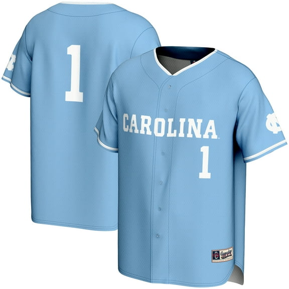 Youth GameDay Greats #1 Carolina Blue North Carolina Tar Heels Lightweight Baseball Jersey