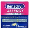 Benadryl Dye-Free Allergy Relief LiquiGels (Pack of 2)