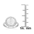 thumbnail image 2 of SuperJeweler I Initial Diamond Ring in Sterling Silver for Women, 2 of 3