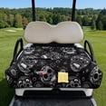 thumbnail image 2 of Uorisanigo Sugar Skull Golf Cart Seat Covers Golf Cart Seat Towel Blanket Keeps Seat Comfortable and Clean, 51.18"x 30.31" Golf Cart Accessories for 2 Person Seats, 2 of 7