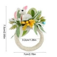 thumbnail image 2 of Easter Bunny Napkin Ring Festive Table Decor with Fresh Daisies and Green Leaves Reusable Stylish Holiday Gift for Family and Friends, 2 of 5