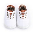 thumbnail image 4 of UTTOASFAY Toddler Shoes Newborn Baby Girl Boys Causal Shoes Anti-Slip Shoes Plaid Patchwork Sneakers Prewalker White 6-12 Months, 4 of 7