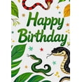 thumbnail image 4 of Snake Themed Happy Birthday Background Banner Party Supplies Birthday Decoration Photography Props Backdrop Decorations, 4 of 8