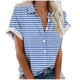 thumbnail image 1 of Mujeres Pantalones Cortos Impresos Manga Corta con Cuello en V Blusa Superior, Casual Y Elegante Corto para las Mujeres Verano Casual, 1 of 5