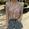 thumbnail image 4 of Womens Sequin Cardigan Shinny Button Down V-Neck Shirts Fashion Sparkly Loose Fit Tops Glitter Top Trendy Dressy Clothes, 4 of 9