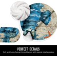 thumbnail image 4 of Ocean Fuzzy Flannel Throw Blankets, Soft Blankets and Throws, Daughter Mom Friend Gift Sea Horse Print Decorative Throw Blankets for Couch, 50"X60", 4 of 6