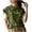 Green, variant on Women T-Shirts Lightweight Blouse For Flowy Sleeveless Tops With Ruffle Details Soft Breathable Everyday Shirt Classic Solid Color Streetwear