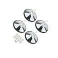 thumbnail image 3 of Wweixi 4x Billiard Pool Table Leg Levelers Metal [Product]:Billiard Table Adjustable Leg Hardware for Football/Soccer Table silver, 3 of 6