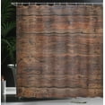 thumbnail image 3 of Ambesonne Wood Frame Shower Curtain, Rustic Old Plank Back, 69"Wx70"L, Pale Redwood and Umber, 3 of 4