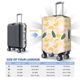 thumbnail image 4 of Kdxio Banana With Leaves Pattern Luggage Cover for Travel,Elastic and Durable,Fits 18-32 Inch,Anti-Scratch Suitcase Protector-No luggage included, 4 of 5