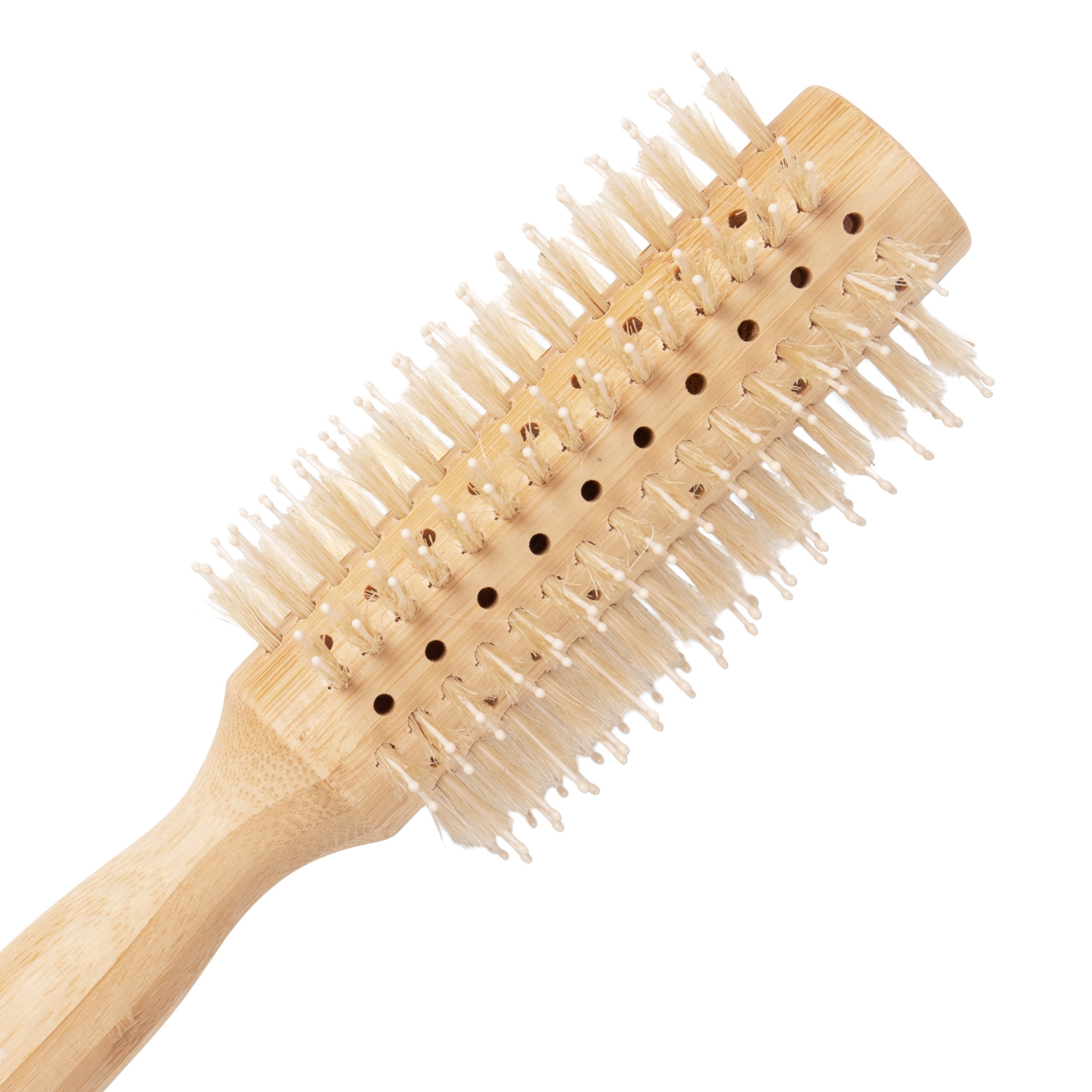 The Hair Edit Sleek Goddess Boar Bristle Bamboo Round Hair Brush