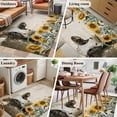 thumbnail image 5 of Area Rug for Living Room, Sunflowers Cow Non-Slip Indoor Large Carpet for Bedroom/Dining Room, Vintage Farmhouse Animals Flowers Washable Low-Profile Rectangle Floor Mat Runner Rugs - 2.7 x 5 Ft, 5 of 7
