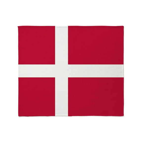 CafePress - Danish Flag Throw Blanket - Soft Fleece Throw Blanket, 50"x60" for All Ages